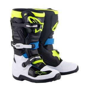 BOTAS ALPINESTARS TECH 7S YOUTH – PRETO/AZUL/AMARELO FLUO