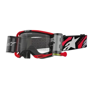 ÓCULOS ALPINESTARS VISION 8 LUAR ROLL-OFF – BLACK/RED