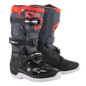 Botas Alpinestars CRIANÇA TECH 7S YOUTH – BLACK/DARK GRAY/RED FLUO